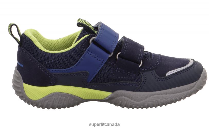 Superfit STORM - Sneakers low with Velcro Fastener Blue/Light Green Low Sneakers24FTT858