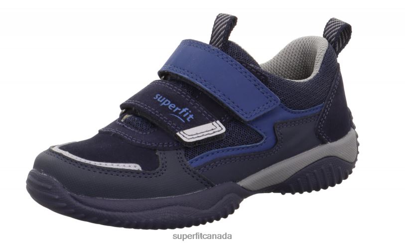 Superfit STORM - Sneakers low with Velcro Fastener Blue/Light grey Low Sneakers24FTT823