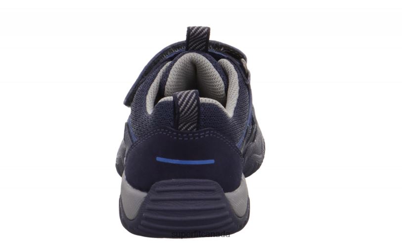 Superfit STORM - Sneakers low with Velcro Fastener Blue/Light grey Low Sneakers24FTT823