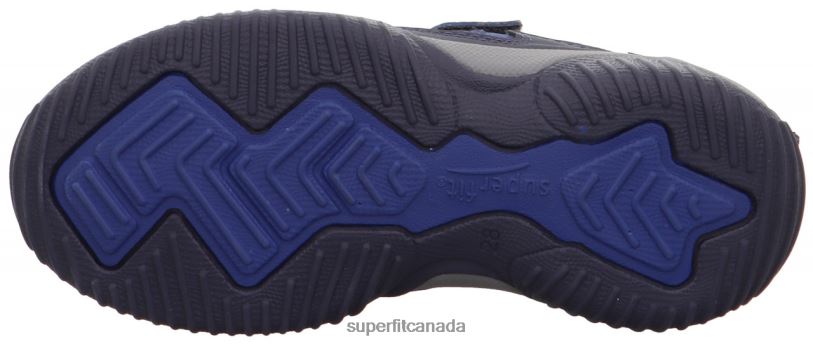 Superfit STORM - Sneakers low with Velcro Fastener Blue/Light grey Low Sneakers24FTT823