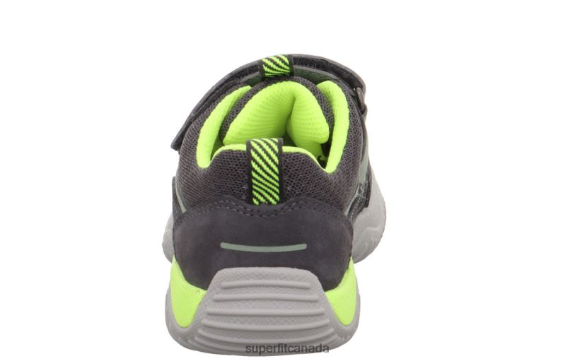 Superfit STORM - Sneakers low with Velcro Fastener Grey/Yellow Low Sneakers24FTT774