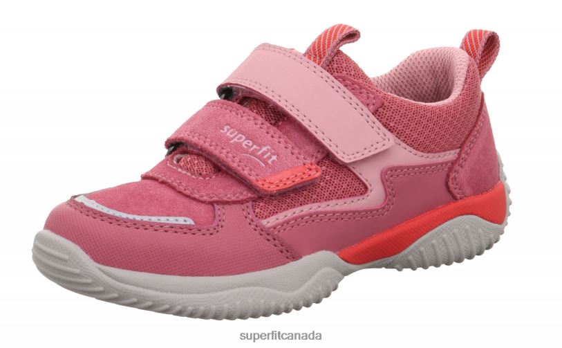 Superfit STORM - Sneakers low with Velcro Fastener Pink/Red Low Sneakers24FTT806