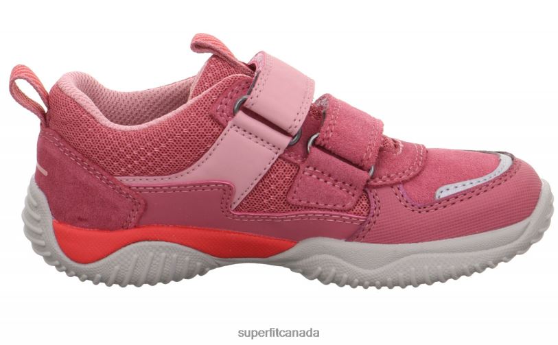 Superfit STORM - Sneakers low with Velcro Fastener Pink/Red Low Sneakers24FTT806