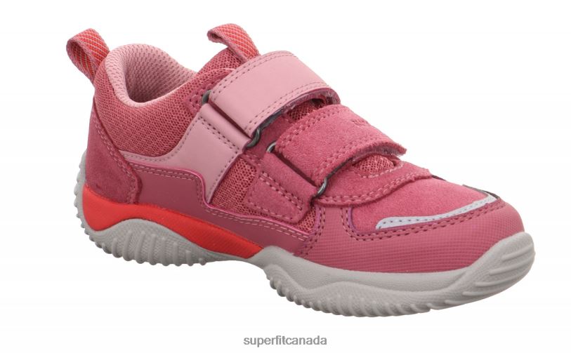 Superfit STORM - Sneakers low with Velcro Fastener Pink/Red Low Sneakers24FTT806