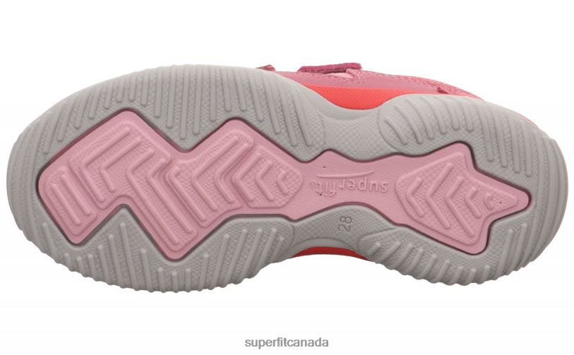Superfit STORM - Sneakers low with Velcro Fastener Pink/Red Low Sneakers24FTT806