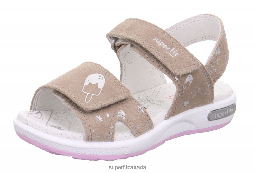 Superfit EMILY - Sandal with Velcro Fastener Beige Sandals24FTT675