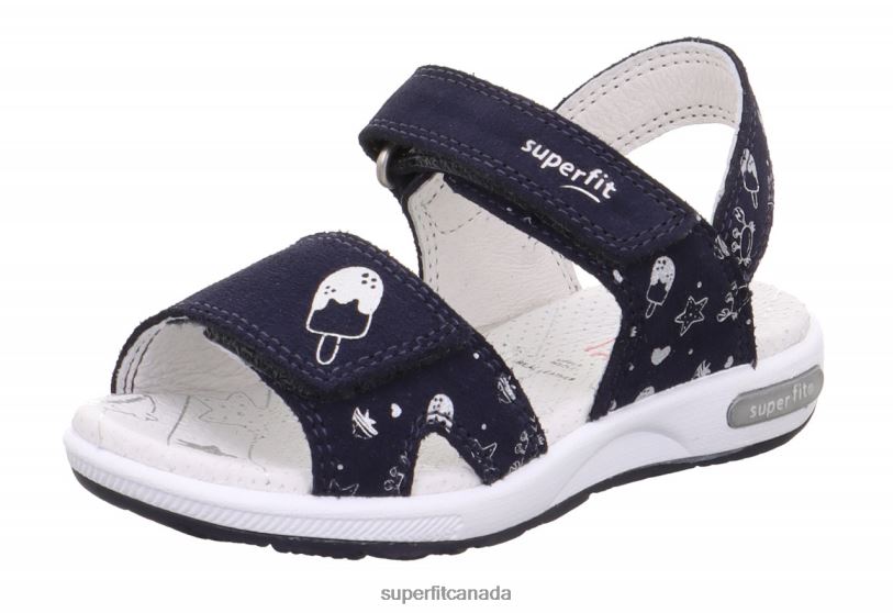 Superfit EMILY - Sandal with Velcro Fastener Blue Sandals24FTT660