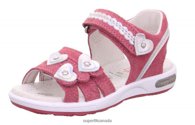 Superfit EMILY - Sandal with Velcro Fastener Pink/Silver Sandals24FTT616