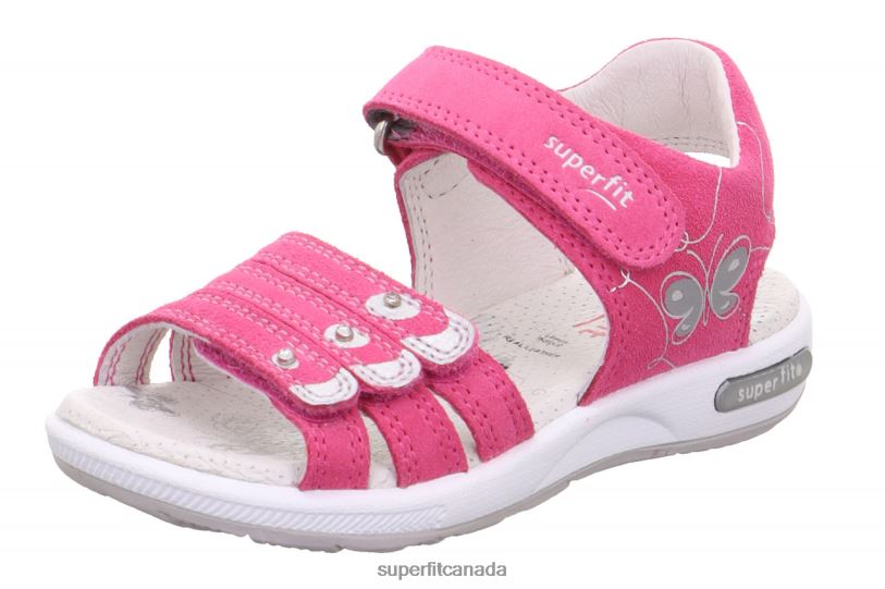 Superfit EMILY - Sandal with Velcro Fastener Pink/Silver Sandals24FTT667