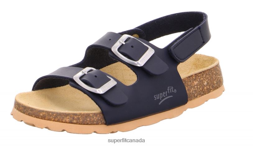 Superfit FUSSBETTPANTOFFEL - Sandal with Buckle Blue Sandals24FTT582