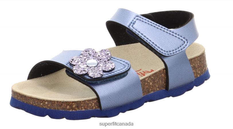Superfit FUSSBETTPANTOFFEL - Sandal with Velcro Fastener Blue Sandals24FTT631