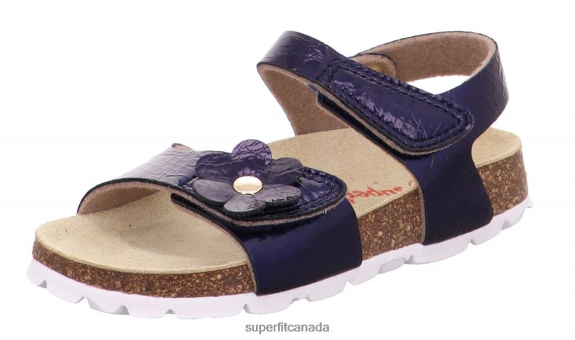Superfit FUSSBETTPANTOFFEL - Sandal with Velcro Fastener Blue Sandals24FTT634