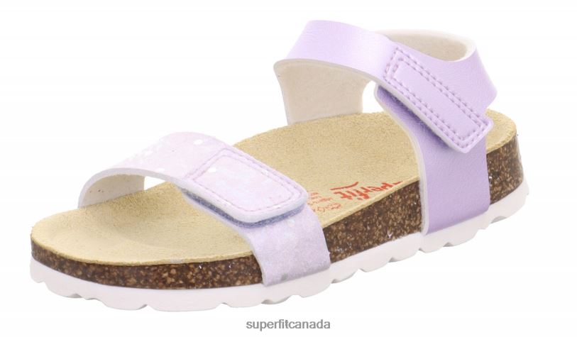 Superfit FUSSBETTPANTOFFEL - Sandal with Velcro Fastener Purple Sandals24FTT553