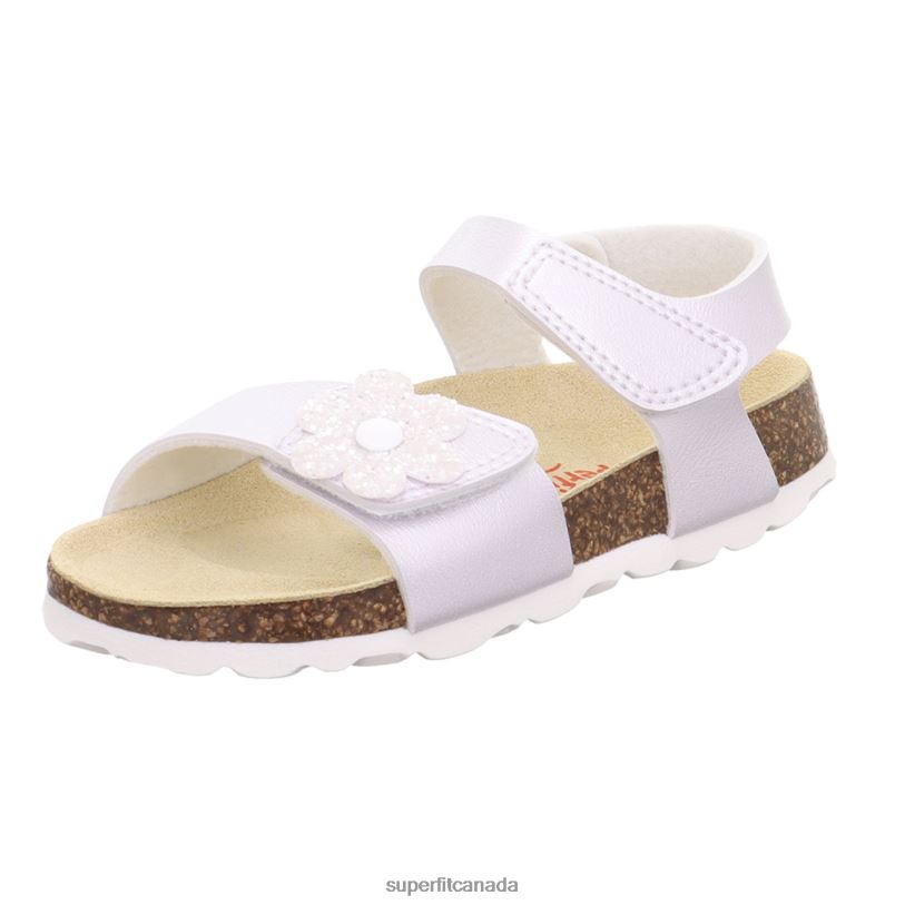 Superfit FUSSBETTPANTOFFEL - Sandal with Velcro Fastener White Sandals24FTT685