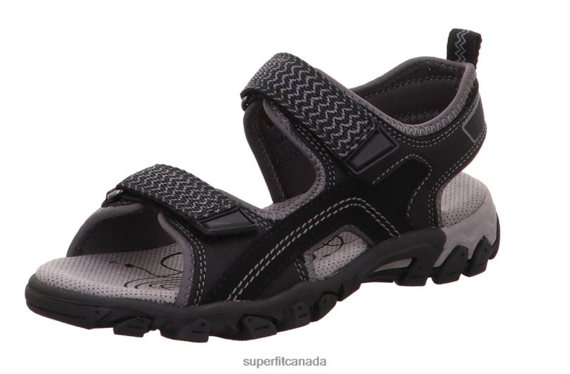 Superfit HIKE - Sandal with Velcro Fastener Black Sandals24FTT615