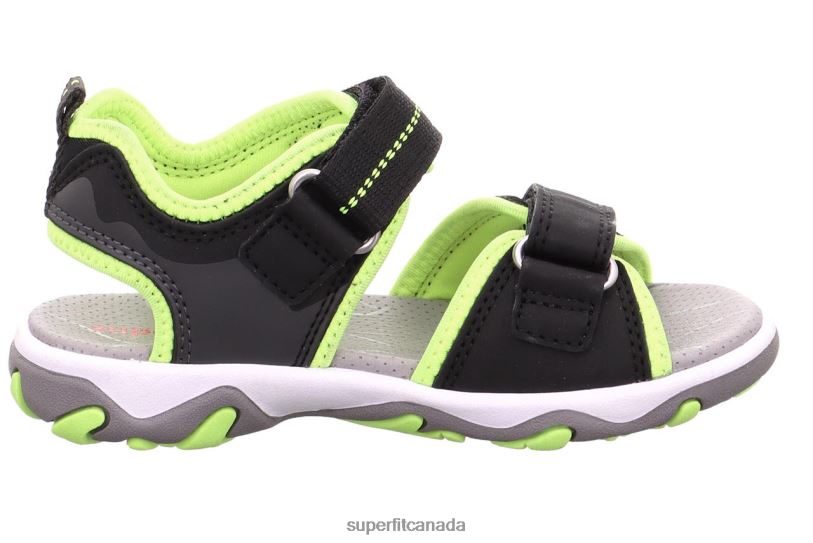 Superfit MIKE 3.0 - Sandal with Velcro Fastener Black/Yellow Sandals24FTT658