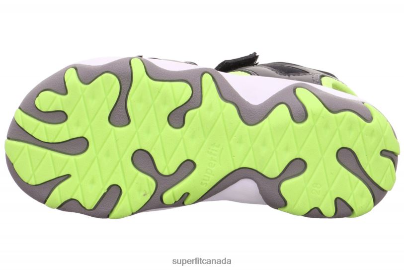 Superfit MIKE 3.0 - Sandal with Velcro Fastener Black/Yellow Sandals24FTT658