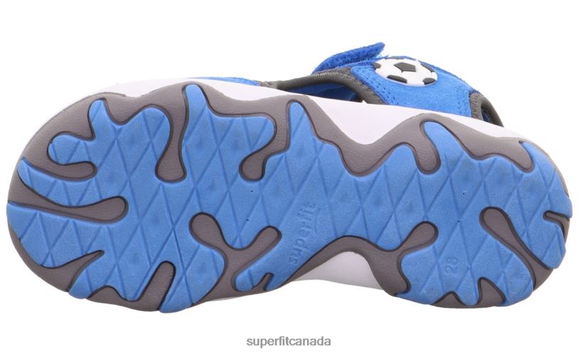 Superfit MIKE 3.0 - Sandal with Velcro Fastener Blue/Grey Sandals24FTT641