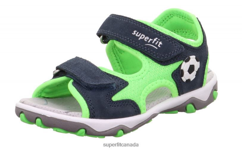 Superfit MIKE 3.0 - Sandal with Velcro Fastener Blue/Light Green Sandals24FTT613