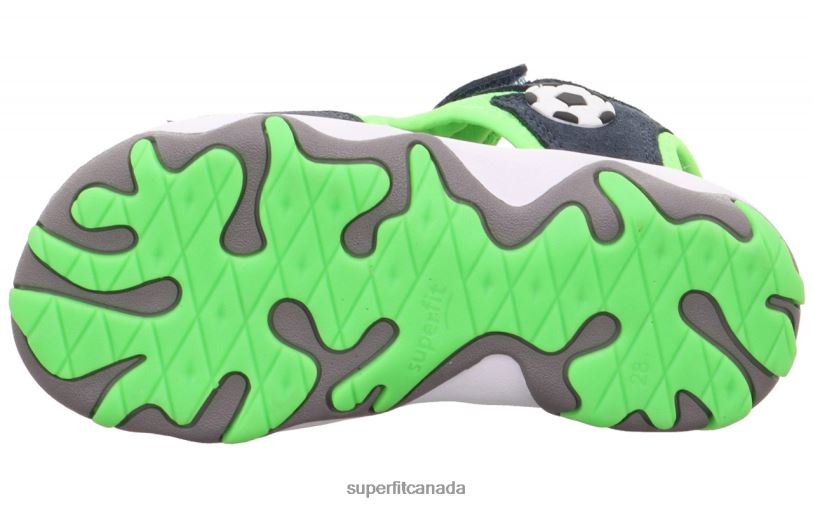 Superfit MIKE 3.0 - Sandal with Velcro Fastener Blue/Light Green Sandals24FTT613