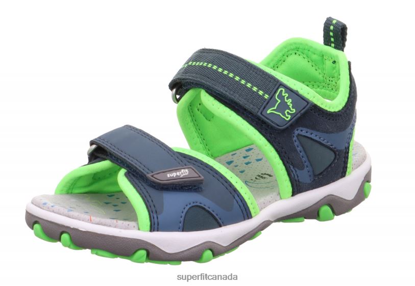 Superfit MIKE 3.0 - Sandal with Velcro Fastener Blue/Light Green Sandals24FTT644