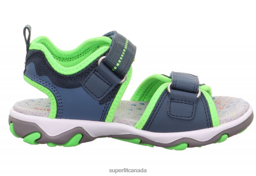 Superfit MIKE 3.0 - Sandal with Velcro Fastener Blue/Light Green Sandals24FTT644