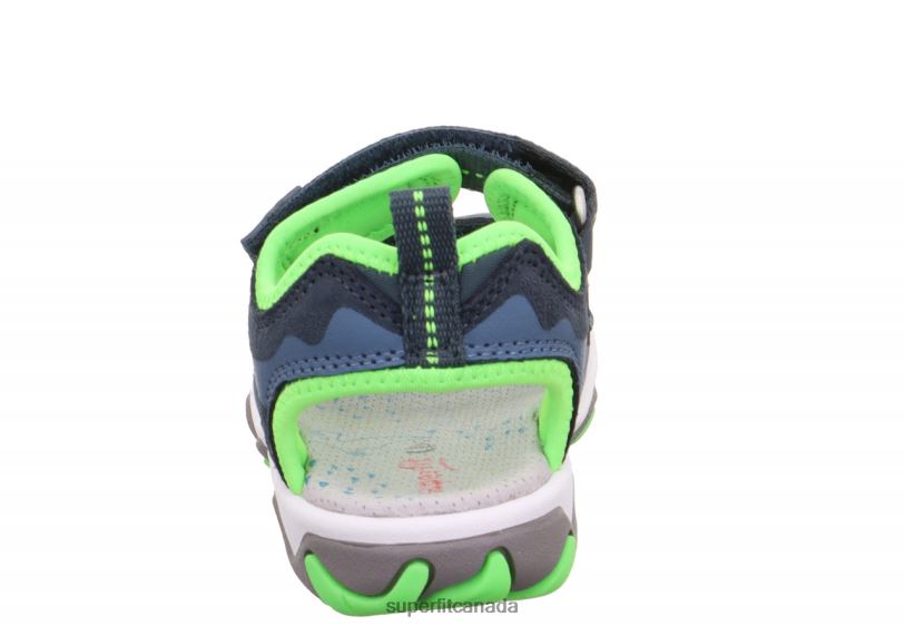 Superfit MIKE 3.0 - Sandal with Velcro Fastener Blue/Light Green Sandals24FTT644