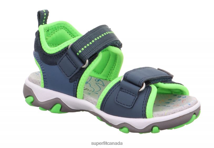 Superfit MIKE 3.0 - Sandal with Velcro Fastener Blue/Light Green Sandals24FTT644