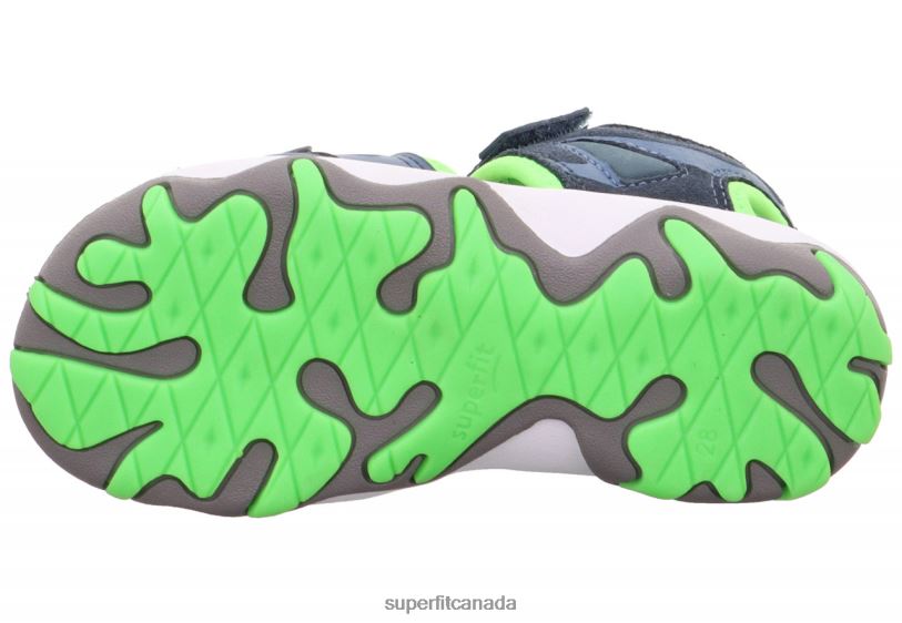 Superfit MIKE 3.0 - Sandal with Velcro Fastener Blue/Light Green Sandals24FTT644