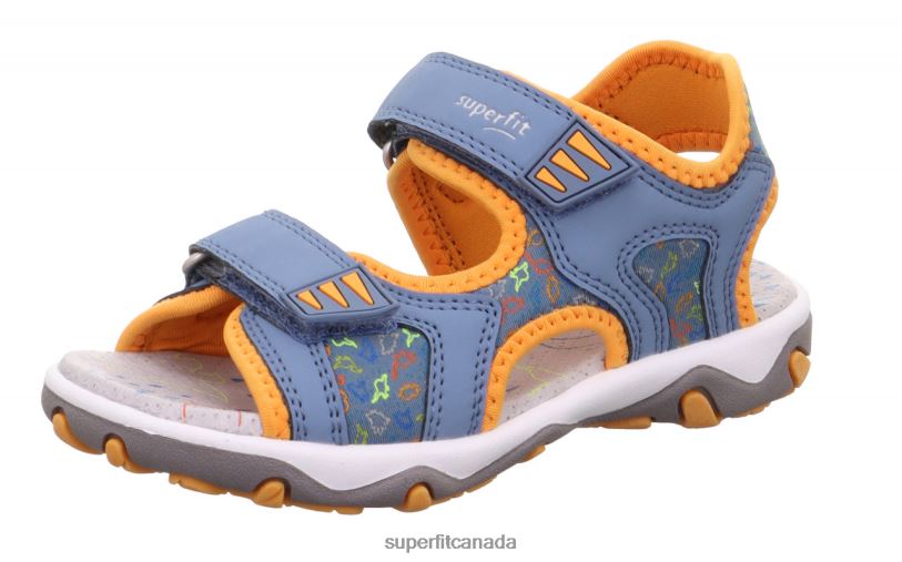 Superfit MIKE 3.0 - Sandal with Velcro Fastener Blue/Orange Sandals24FTT647