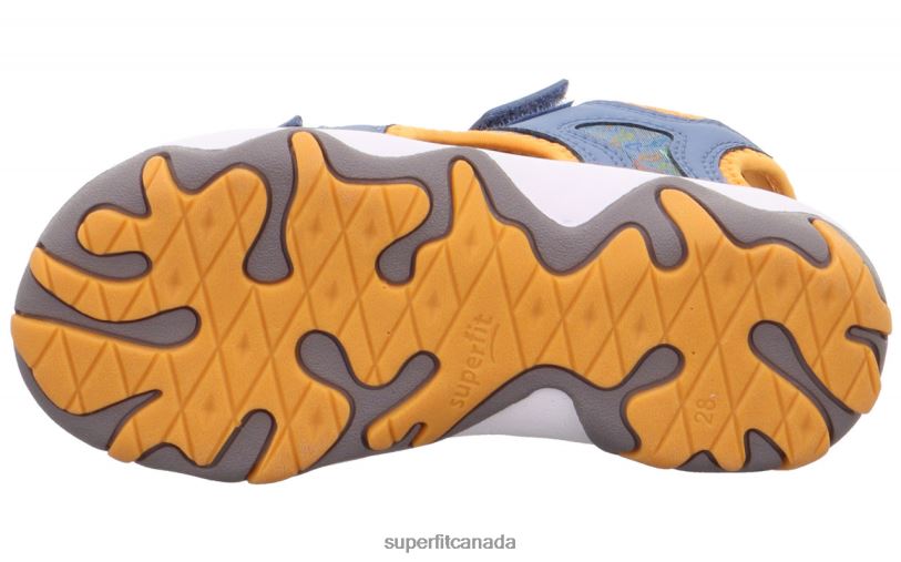 Superfit MIKE 3.0 - Sandal with Velcro Fastener Blue/Orange Sandals24FTT647