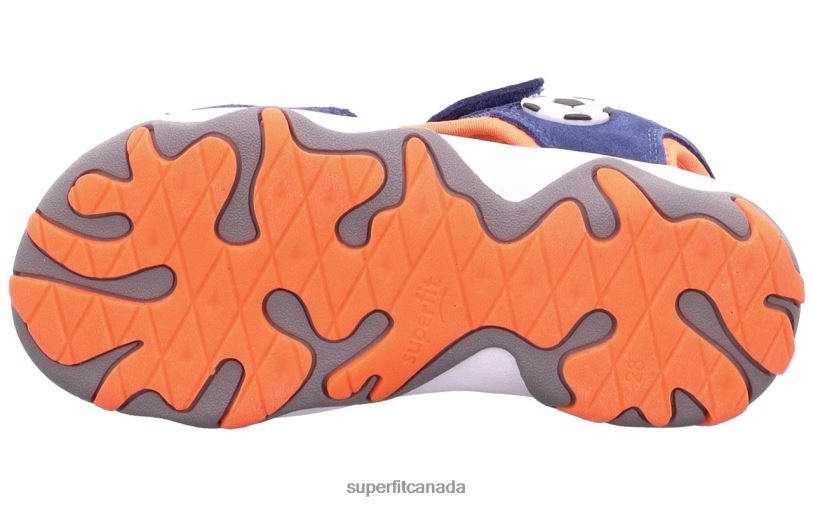 Superfit MIKE 3.0 - Sandal with Velcro Fastener Blue/Orange Sandals24FTT661