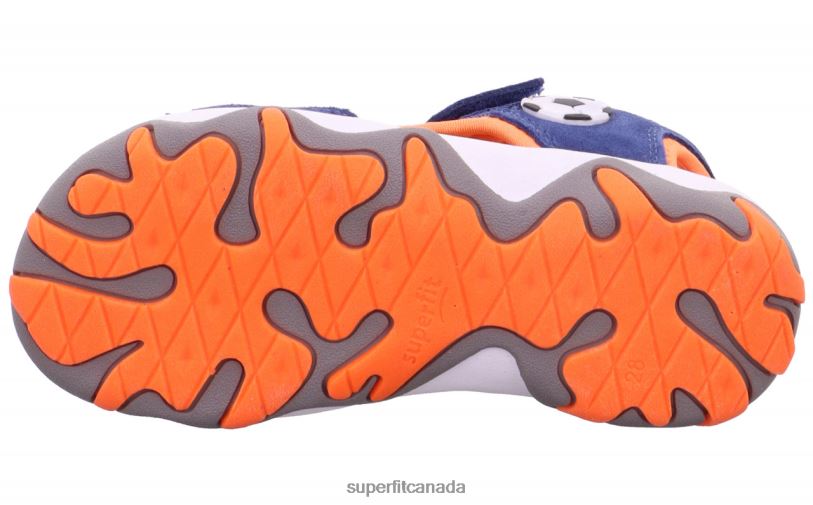 Superfit MIKE 3.0 - Sandal with Velcro Fastener Blue/Orange Sandals24FTT661