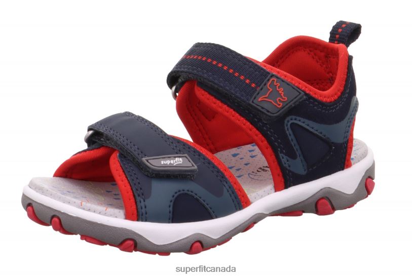 Superfit MIKE 3.0 - Sandal with Velcro Fastener Blue/Red Sandals24FTT633