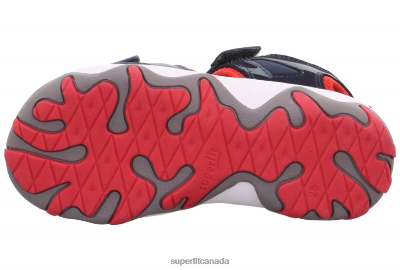 Superfit MIKE 3.0 - Sandal with Velcro Fastener Blue/Red Sandals24FTT633