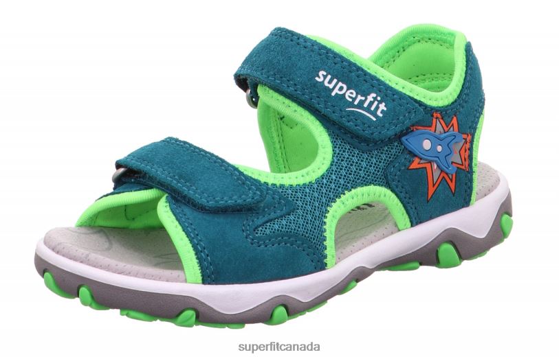 Superfit MIKE 3.0 - Sandal with Velcro Fastener Green/Light Green Sandals24FTT626