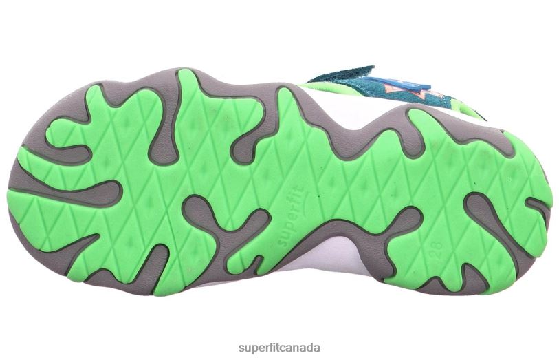 Superfit MIKE 3.0 - Sandal with Velcro Fastener Green/Light Green Sandals24FTT626