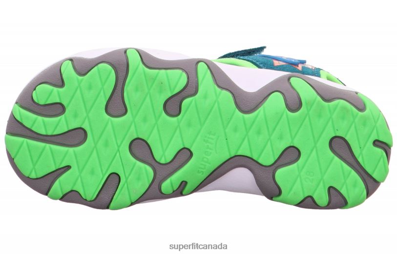 Superfit MIKE 3.0 - Sandal with Velcro Fastener Green/Light Green Sandals24FTT626