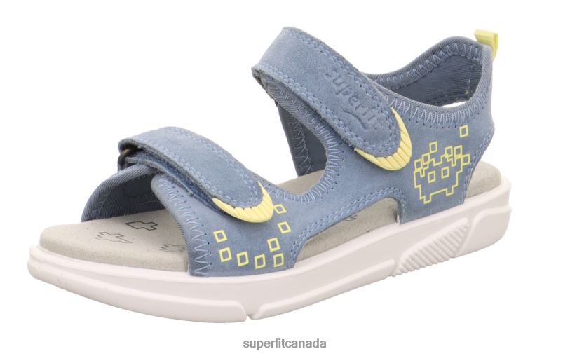 Superfit PIXIE - Sandal with Velcro Fastener Blue/Yellow Sandals24FTT650