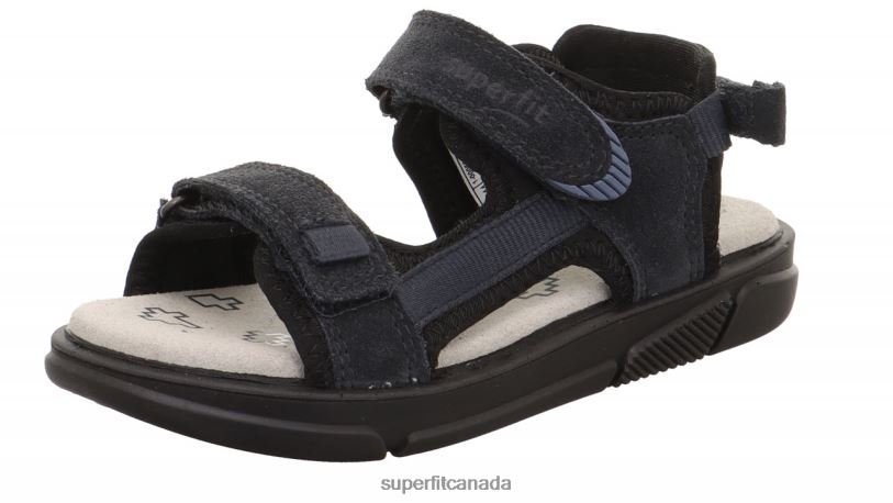 Superfit PIXIE - Sandal with Velcro Fastener Grey/Black Sandals24FTT646