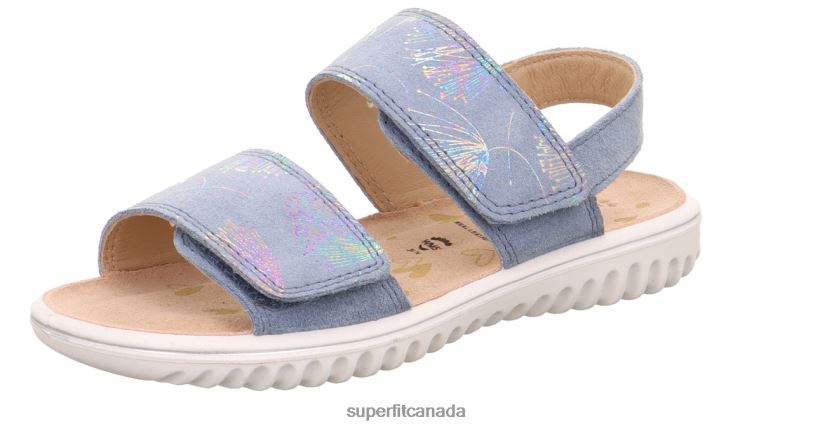Superfit SPARKLE - Sandal with Velcro Fastener Blue Sandals24FTT673