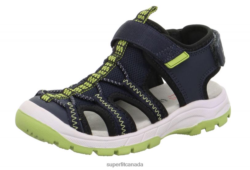 Superfit TORNADO LIGHT - Sandal with Velcro Fastener Blue/Light Green Sandals24FTT668