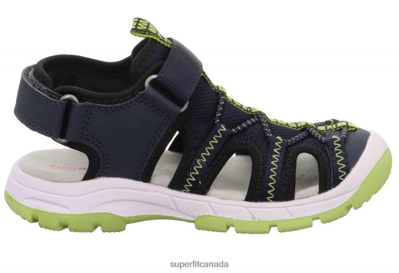 Superfit TORNADO LIGHT - Sandal with Velcro Fastener Blue/Light Green Sandals24FTT668