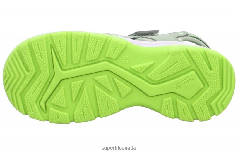 Superfit TORNADO LIGHT - Sandal with Velcro Fastener Light Green/Yellow Sandals24FTT687