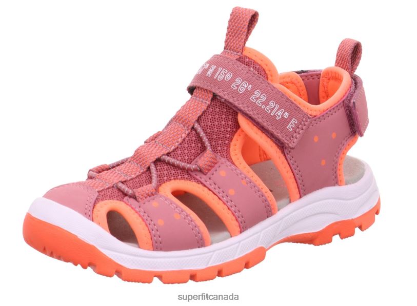 Superfit TORNADO LIGHT - Sandal with Velcro Fastener Pink/Orange Sandals24FTT664