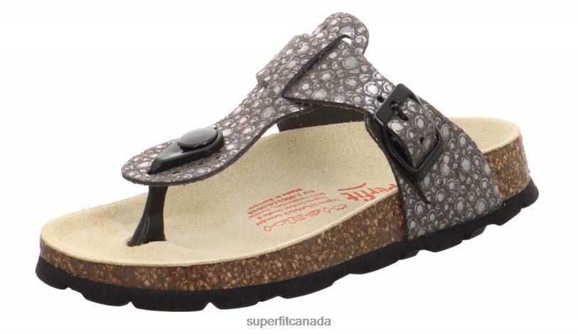 Superfit FUSSBETTPANTOFFEL - Slipper with Buckle Black Slippers24FTT580