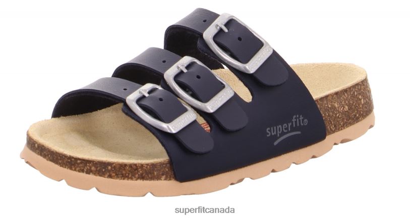 Superfit FUSSBETTPANTOFFEL - Slipper with Buckle Blue Slippers24FTT586