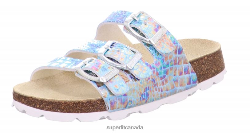 Superfit FUSSBETTPANTOFFEL - Slipper with Buckle Blue Slippers24FTT597