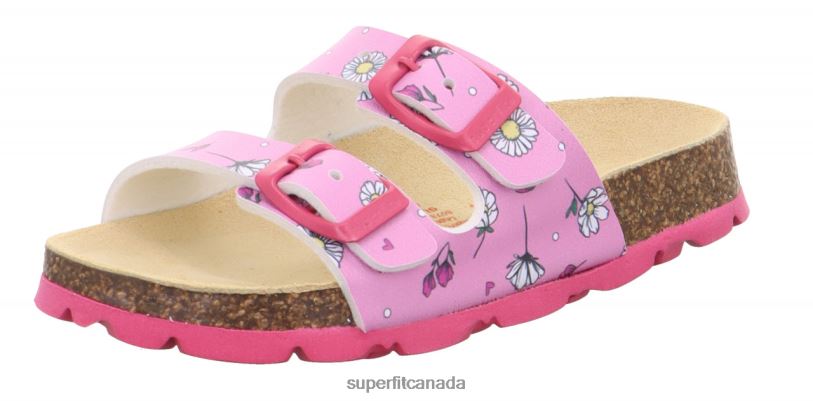 Superfit FUSSBETTPANTOFFEL - Slipper with Buckle Pink/Multi Coloure Slippers24FTT556