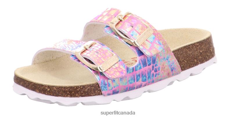 Superfit FUSSBETTPANTOFFEL - Slipper with Buckle Rose Slippers24FTT601